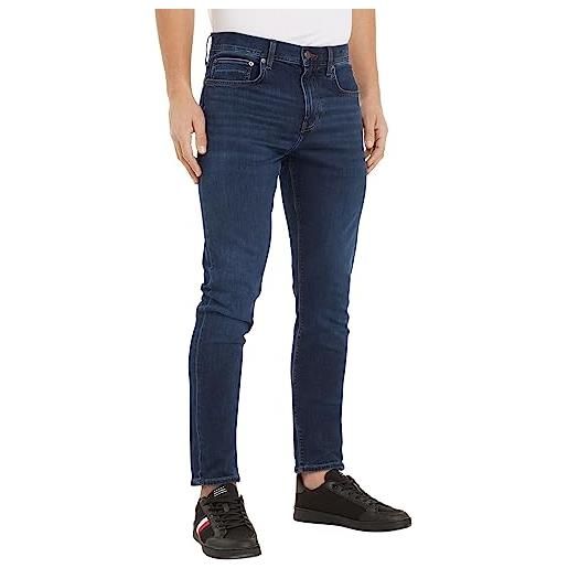 Tommy Hilfiger jeans uomo slim elasticizzati, blu (iowa blue black), 30w / 32l