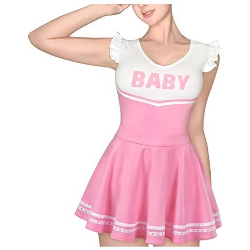 LittleForBig cotone pagliaccetto onesie pigiama bodysuit -baby cheer. Leader tennis gonna body set rosa s