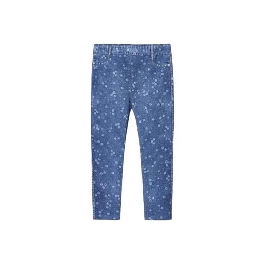 Mayoral leggings panta in cotone bambina 4 anni - 104 cm color jeans design a fiorellini