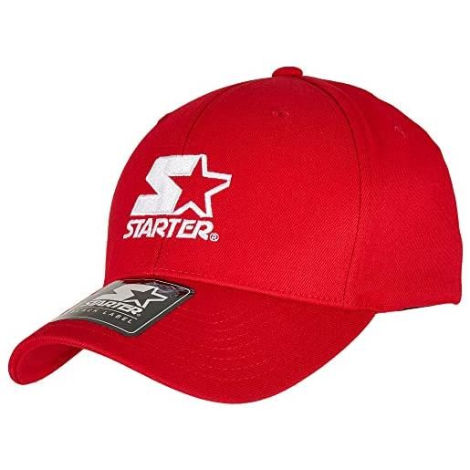 Starter black label logo starter flexfit cappellino da baseball, cityred, s/m unisex-adulto