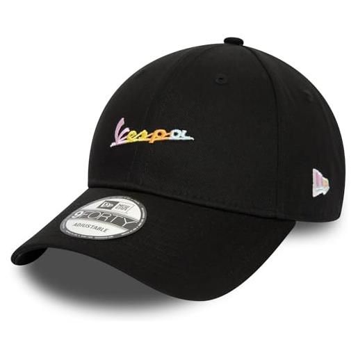 New Era - vespa multi color logo 9forty strapback cap, nero , taglia unica