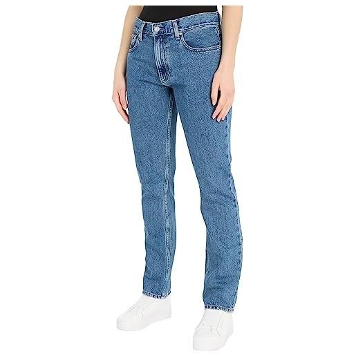 Calvin Klein Jeans authentic straight j30j323880 pantaloni, denim (denim medium), 28w / 30l uomo