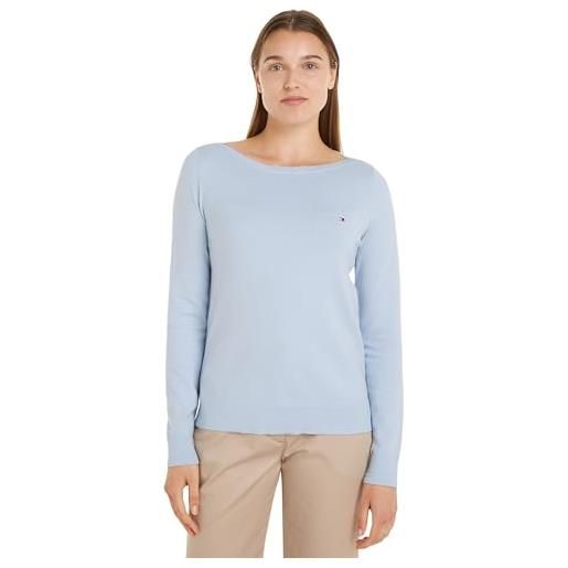 Tommy Hilfiger donna pullover pullover in maglia, rosa (whimsy pink), l