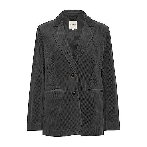 Part Two blazer da donna monopetto con risvolto tacca tasche in tessuto di velluto a coste, magnete, 12