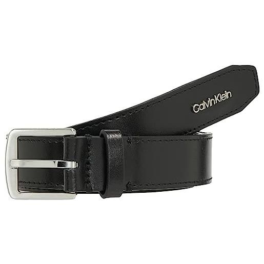 Calvin Klein cintura donna 2.5 cm cintura in pelle, nero (ck black), 95