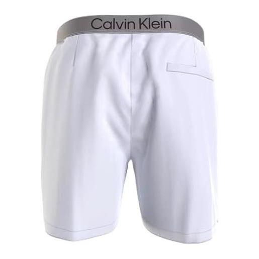 Calvin Klein medium drawstring 919 km0km00919 coulisse media, bianco (pvh classic white), m uomo