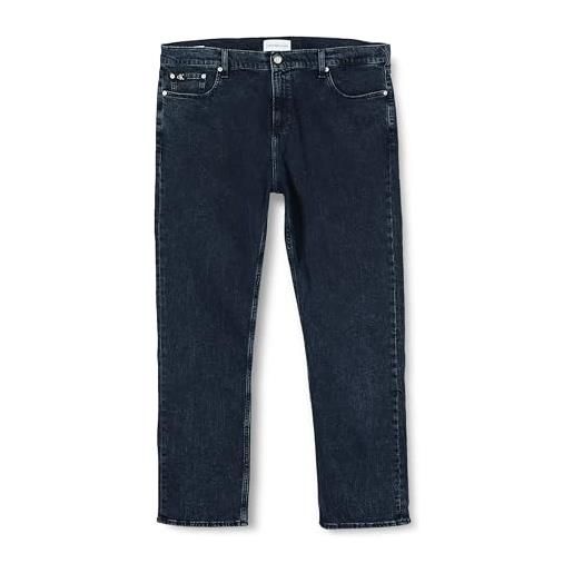 Calvin Klein Jeans regular taper plus j30j324552 pantaloni di jeans, denim (denim black), 48w / 34l uomo