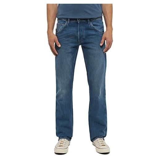 Mustang michigan straight, jeans uomo, blu medio 413, 33w / 30l