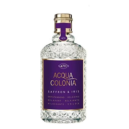 4711 EKW 4711, acqua colonia saffron & iris, eau de cologne, profumo unisex, 170 ml