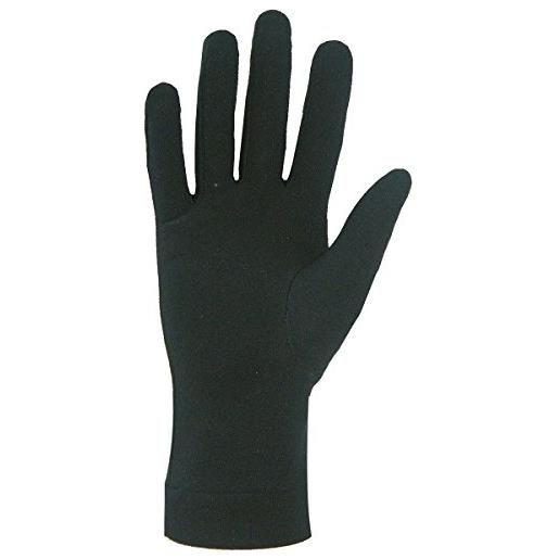Areco - guanto da seta/seta sottopantaloncini guanti guanti, nero, 7