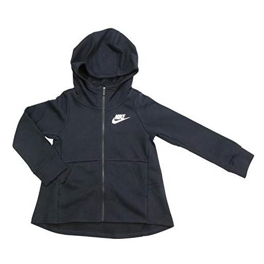 Nike nsw po stmt crop hoodie, unisex bambini, black, m