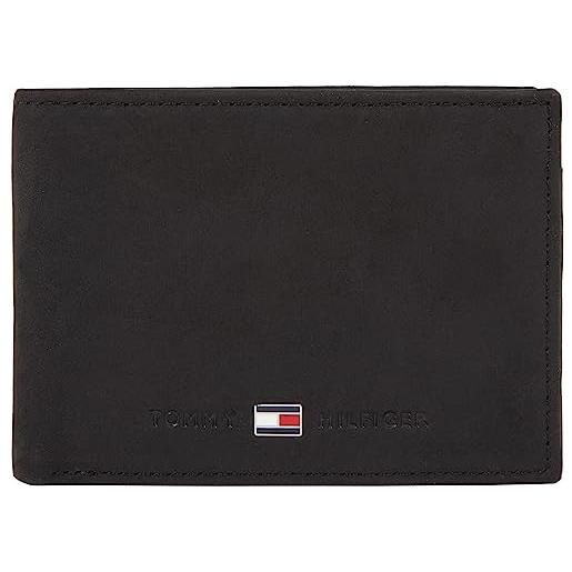 Tommy Hilfiger portafoglio uomo johnson mini piccolo, nero (black), taglia unica