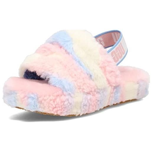 UGG fluff yeah slide cali collage, pantofole, pride stripes, 32 eu