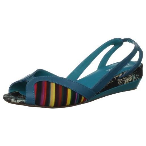 Desigual sandals rose 3 31ss262, sandali donna, multicolore (mehrfarbig (navy 5072)), 36