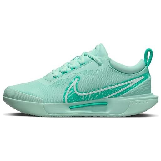 Nike w zoom court pro hc, basso donna, jade ice white clear jade, 44.5 eu