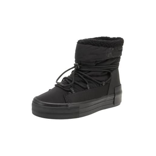 Calvin Klein bold vulc flatf snow boot wn yw0yw01181, sneaker vulcanizzate donna, bianco (bright white/black), 39 eu