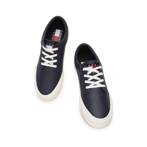 Tommy Jeans tjm vulc. Skate derby ess em0em01400, sneaker, uomo, nero (black), 40 eu