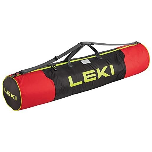 Leki pole bag bright red-black-neonyellow 140 cm