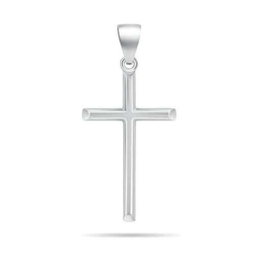 Brilio ciondolo timeless silver cross pendant pt41w sbs1366 marca, estándar, metallo, nessuna pietra preziosa