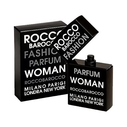 Rocco Barocco roccobarocco - fashion woman eau de parfum da donna - profumo donna elegante e sofisticato, fragranza fruttata-legnosa. Flacone da 75 ml