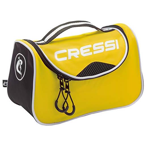 Cressi kandy bag, borsa sportiva compatta/polivalente unisex adulto, giallo/nero