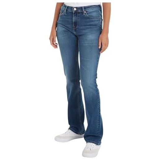 Tommy Jeans maddie md bc bh5152 dw0dw17610 pantaloni di jeans, denim (denim medium), 28w / 34l donna
