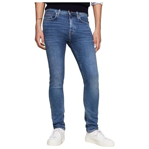 Tommy Hilfiger slim bleecker pstr mw0mw33963 pantaloni di jeans, denim (creek blue), 30w / 32l uomo