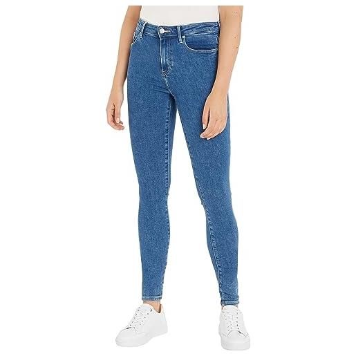 Tommy Hilfiger jeans donna skinny fit, blu (eve), 33w / 30l