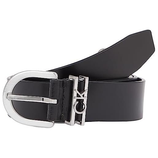 Calvin Klein ck must ck loop belt 30mm, cinghie donna, beige (café au lait), 85