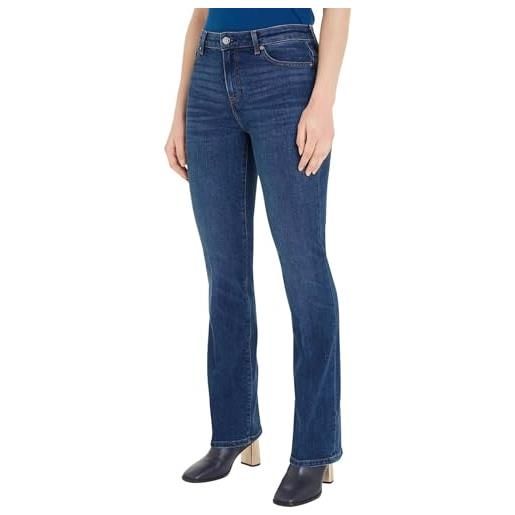 Tommy Hilfiger jeans donna bootcut elasticizzati, blu (ada), 31w / 34l