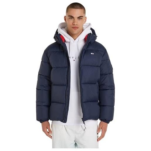 Tommy Hilfiger tommy jeans tjm essential puffer jacket ext dm0dm18487 giacca trapuntata, bianco (white), m uomo