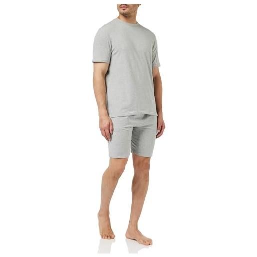 Calvin Klein set pigiama uomo corto, grigio (grey heather), l