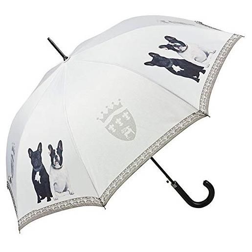 VON LILIENFELD® ombrello pioggia lungo classico automatico donna uomo cane bulldog francesi