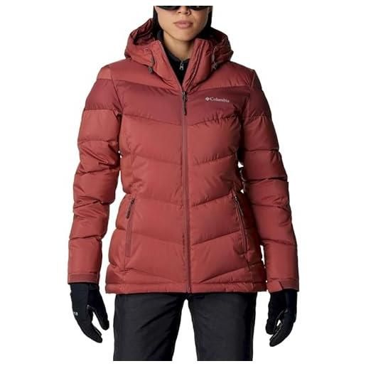 Columbia abbott peak insulated jacket giacca, rosso, s donna