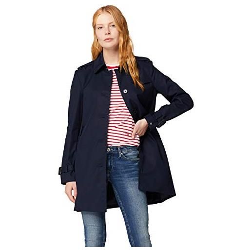 Tommy Hilfiger giacca donna heritage single breasted trench giacca da mezza stagione, blu (midnight), s