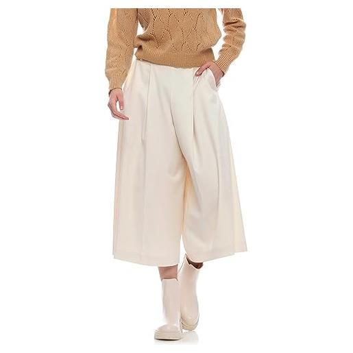 Kocca pantaloni palazzo eleganti con pieghe bianco donna mod: narayama size: 42