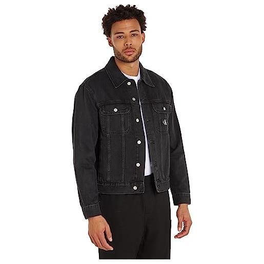 Calvin Klein Jeans regular 90's jacket j30j323901 giacche di jeans, denim (denim black), s uomo