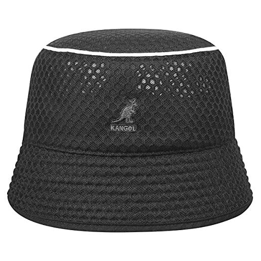 Kangol cappello uni mesh bin di tessuto da pescatore l (58-59 cm) - nero