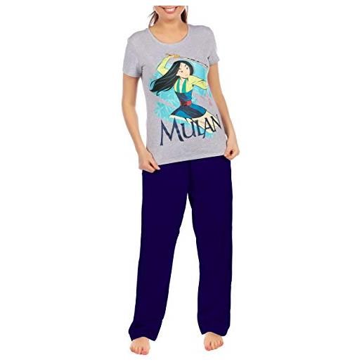 Disney pigiama per donna mulan grigio medium