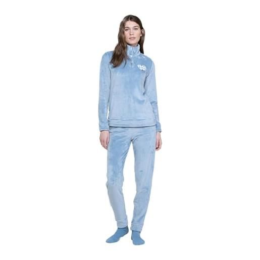 Noidinotte; more than pyjamas noidinotte - pigiama donna coral vichy unito - xs azzurro