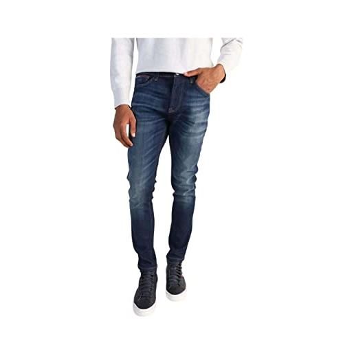 Tommy Jeans austin slim tprd df1251 dm0dm14815 pantaloni, denim (denim dark), 32w / 32l uomo
