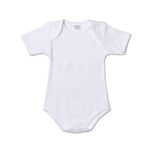 Ellepi body in cotone caldo neonato manica corta art. Af891 (6pz) (24 mesi, bianco)