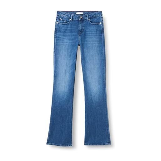 Tommy Hilfiger jeans donna bootcut rw suki elasticizzati, blu (suki), 34w / 30l