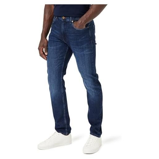 Tommy Hilfiger jeans uomo houston tapered fit, blu (bridger indigo), 33w/34l