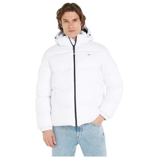 Tommy Hilfiger tommy jeans tjm essential puffer jacket ext dm0dm18487 giacca trapuntata, bianco (white), xs uomo
