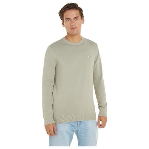 Tommy Jeans tjm slim essential light sweater dm0dm18895 maglioni, blu (charmed), xs uomo