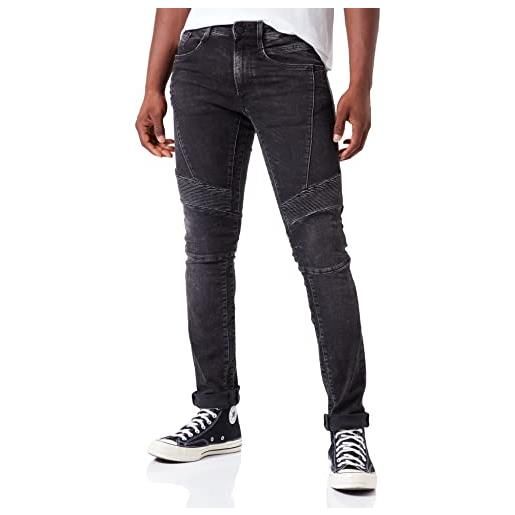 Replay zaldok jeans, grigio (scuro 097), 27w / 32l uomo