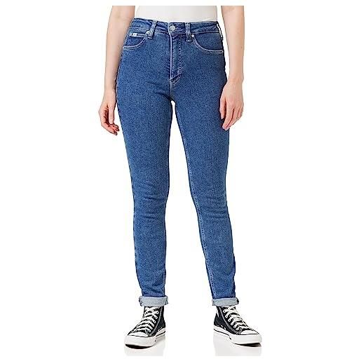 Calvin Klein Jeans high rise skinny j20j221585 pantaloni, denim (denim medium), 28w / 34l donna