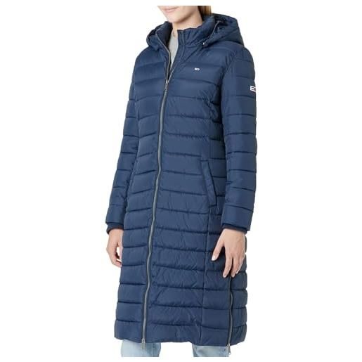 Tommy Jeans cappotto piumino donna basic invernale, blu (twilight navy), m