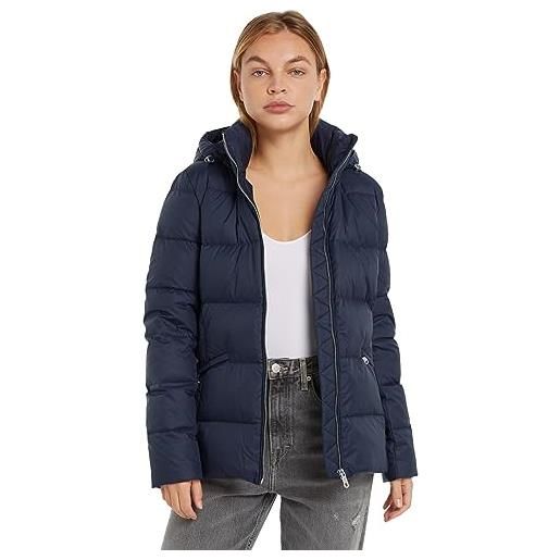 Tommy Hilfiger piumino donna recycled down jacket invernale, blu (desert sky), xs
